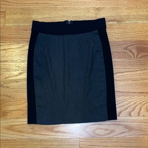 Bebe Black and Gray Bebe Skirt